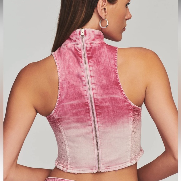 Retrofete Nova Top in Pink Sorbet - Picture 2 of 13